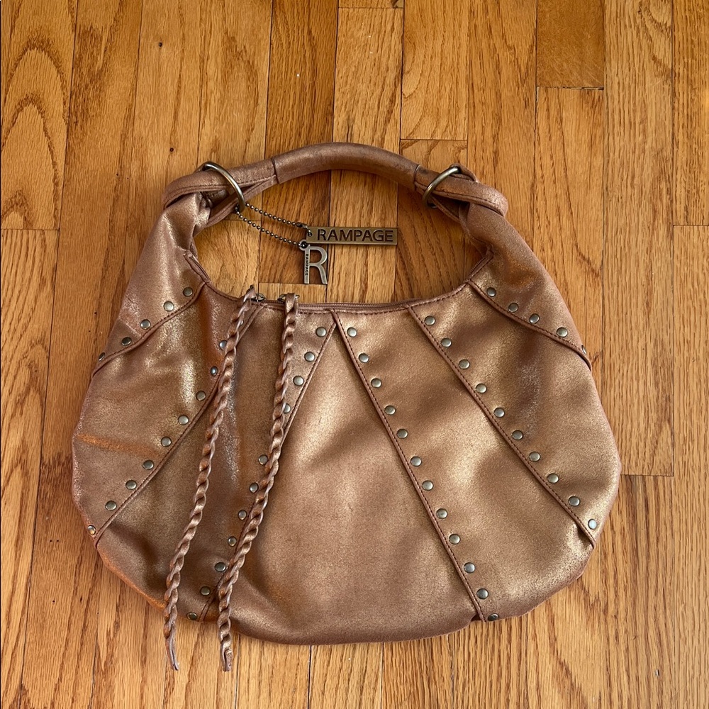 Rampage Metallic Bronze Hobo Bag & dust bag included